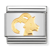 Nomination Composable Classic Link 030104/10 Capricorn in 18K Gold